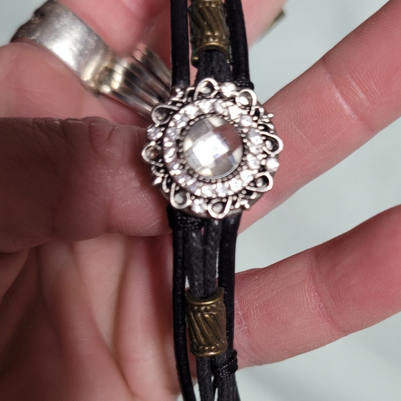 Leather Gem Bracelet - Picture 6 of 8